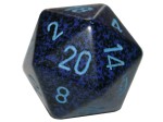 Chessex 20 Sided Dice - Large 34mm Speckled Cobalt